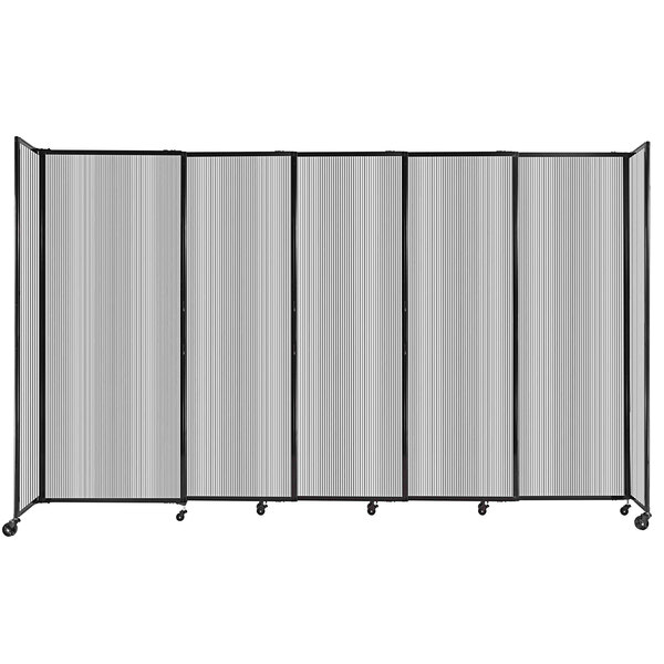 Versare 1582503 Clear Poly StraightWall Sliding Room Divider 11' 3" x