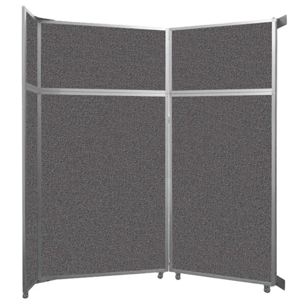 Versare Charcoal Gray Operable Wall Folding Room Divider