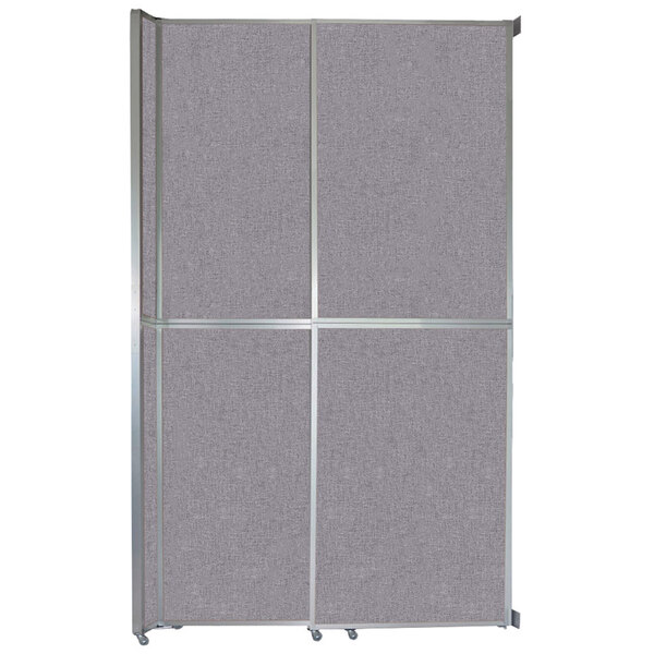 Versare 10722082 Cloud Gray Operable Wall Sliding Room Divider 6' 10