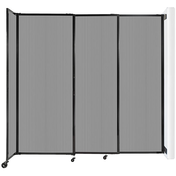 Versare 7582307 Light Gray Poly StraightWall WallMounted Sliding Room