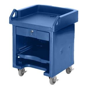 Cambro VCS186 Navy Blue Versa Cart with Standard Casters