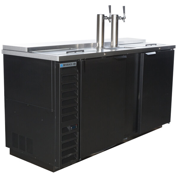 BeverageAir DD68HC1CBWINE 2 Single Tap Club Top Kegerator Wine