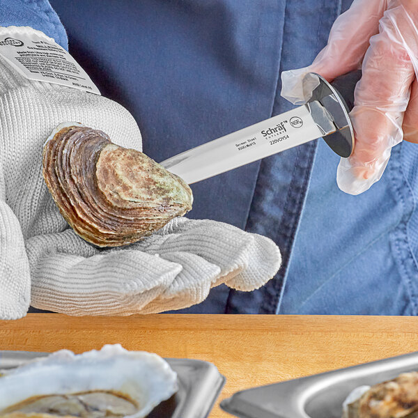 Schraf 4" Galveston Style Oyster Knife with Guard and TPRgrip Handle