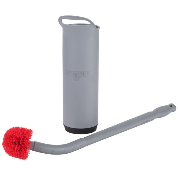 Toilet Bowl Brush and Holder for Bathroom - Under-Rim Brush Head