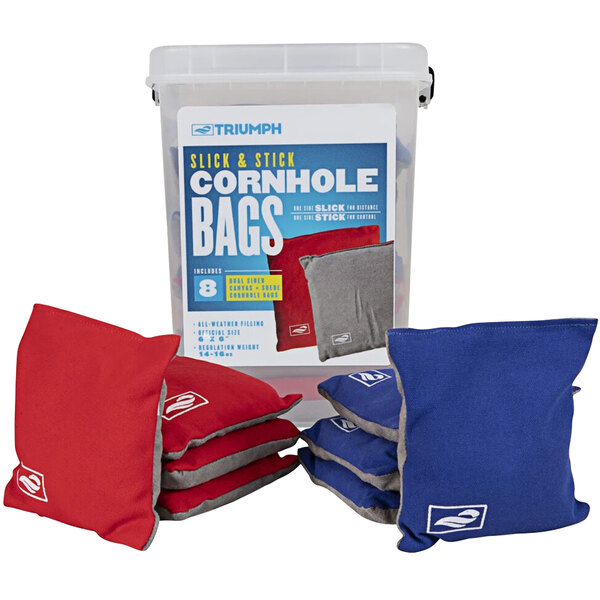 Triumph 12-0010-3 Slick n' Stick Dual-Sided Cornhole Bags