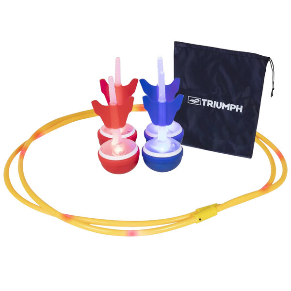 A bag with two glow sticks and a string.