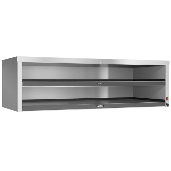 A stainless steel Hatco heated shelf with two shelves.