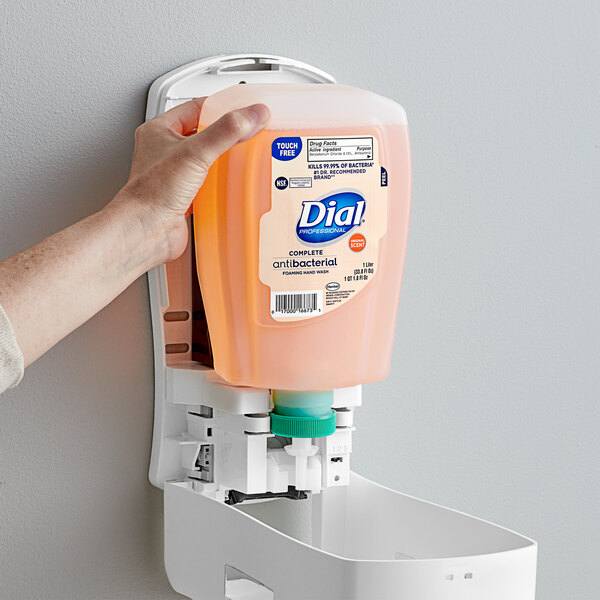 Dial DIA16674 Complete Original Antibacterial 1 Liter Foaming Hand Wash FIT Universal Touch-Free Refill - 3/Case