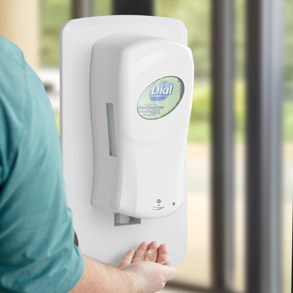 Dial DIA16652 FIT Universal Touch-Free 1 Liter Ivory Hand Soap / Hand Sanitizer Dispenser