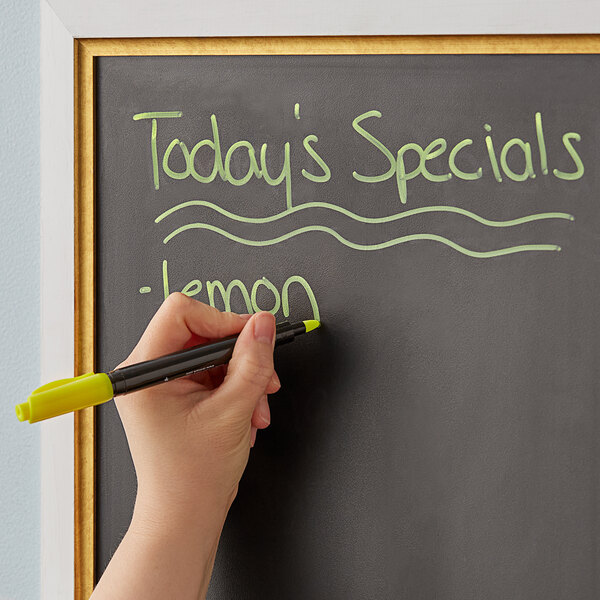 Dri Mark CH8895/10PK Bullet Tip Yellow Chalk Markers 10/Pack