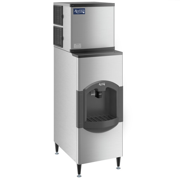 Avantco Ice KMC-420-H2H 22" Air Cooled Modular Half Cube Ice Machine with Ice Dispenser - 420 lb.