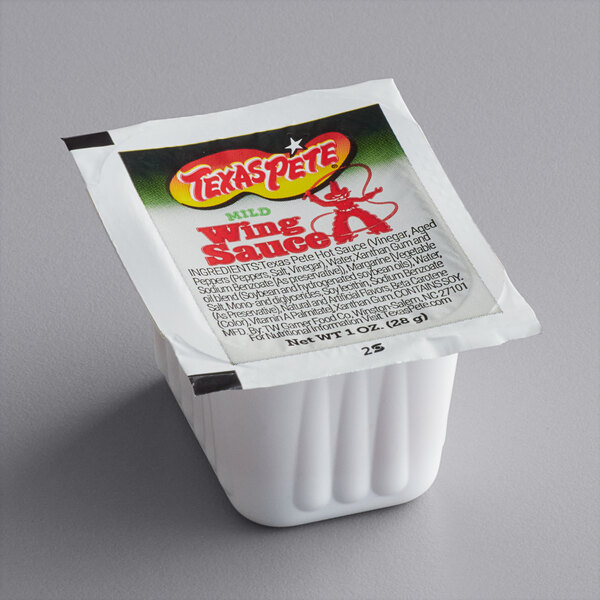 Texas Pete 1 oz. Mild Wing Sauce Dip Cup 150/Case