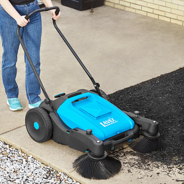 Lavex 38" 10.6 Gallon Outdoor Manual Sweeper