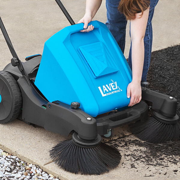 Lavex 38" 10.6 Gallon Outdoor Manual Sweeper