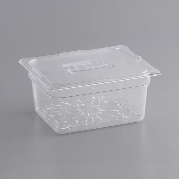 10 Pack Clear Food Pans with Lid Acrylic Transparent Food Pan