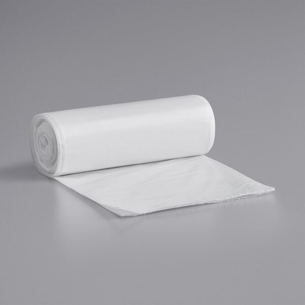 PlasticMill 33 Gallon Clear 1.2 Mil 33x39 200 Bags/Case Garbage Bags / Trash Can Liners.