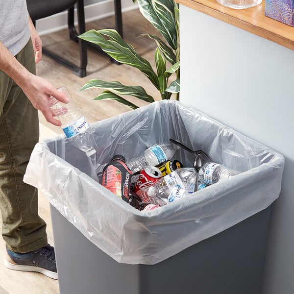 Li'l Herc Recycled Low Density Trash Bag 45 Gallon 1.5 Mil 40" x 46" 100/Case 