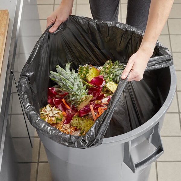 Low Density Trash Can Liners Clear 45 Gallon Capacity