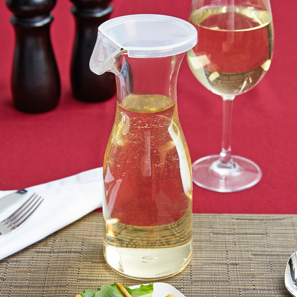 GET BW-1892-CL 56 oz. Customizable Polycarbonate Wine / Juice Decanter with  Lid