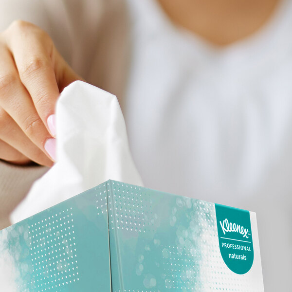 Kleenex® Naturals Professional 90 Sheet 2Ply Facial Tissue Cube 36/Case