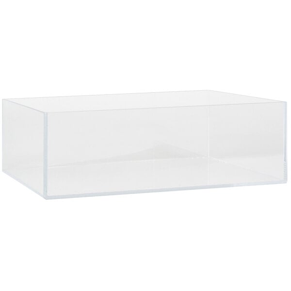 A clear rectangular box on a white background.