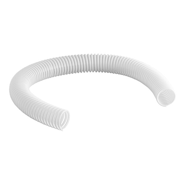A white plastic tube with a spiral.