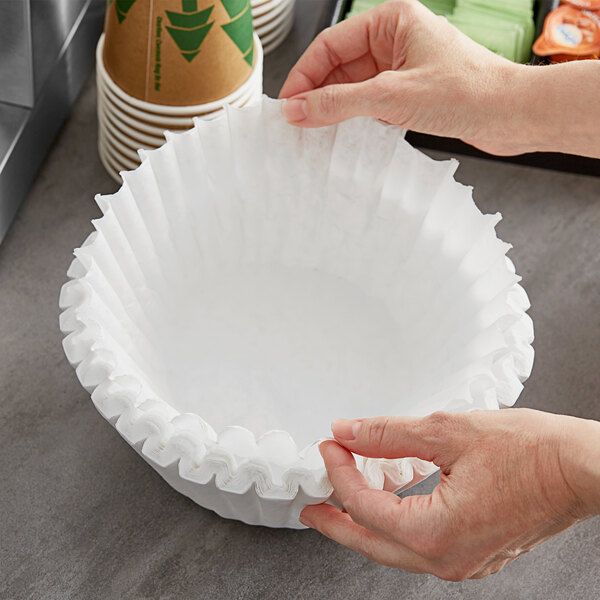 Curtis 12 3/4" x 5 1/4" Paper Coffee Filter - 500/Case