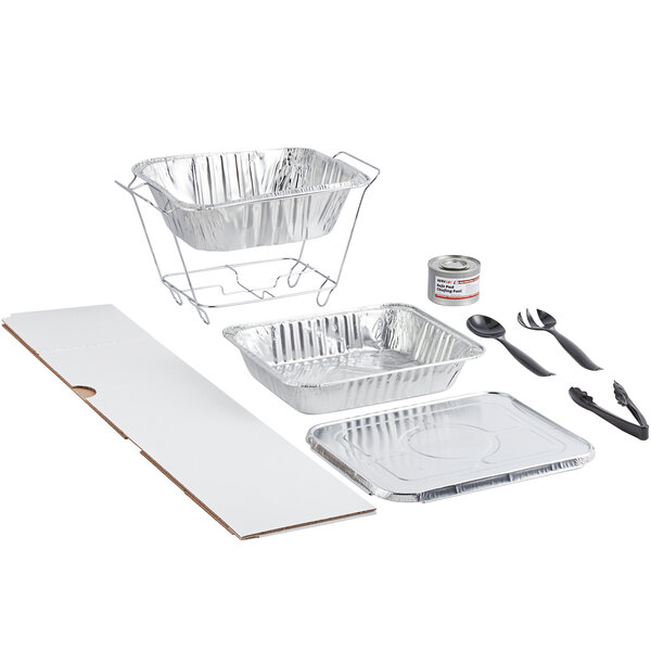 Choice 1/2 Size Disposable Serving / Chafer Dish Kit