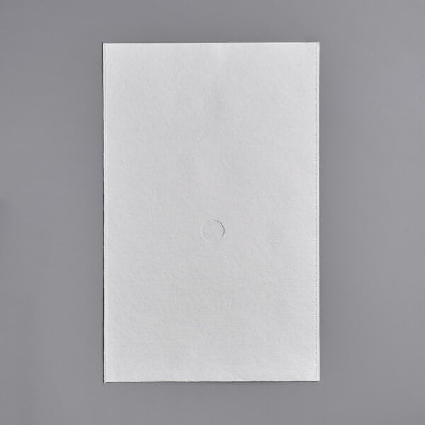 A white rectangular piece of paper with a circle on it.