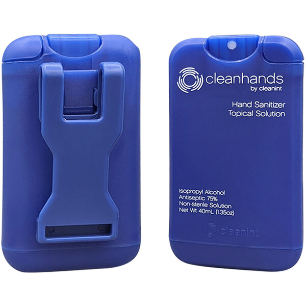 Cleanint Cleanhands CH02RETBLU Blue ClipOn Hand Sanitizer Dispenser