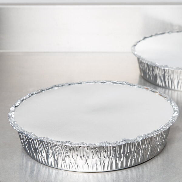 Durable Packaging L260-250 Board Lid for 10" Round Foil Take Out Pan - 250/Case