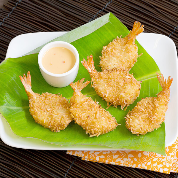 Mrs. Friday's 16/20 Size Coconut Breaded Butterfly Shrimp 2.5 lb. 4/Case