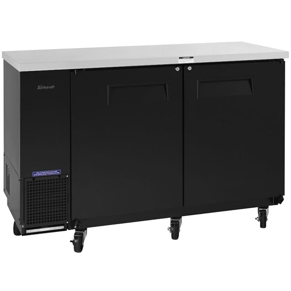 Turbo Air Super Deluxe TBB2448SBDN6 49" Narrow Back Bar Cooler with Black Doors