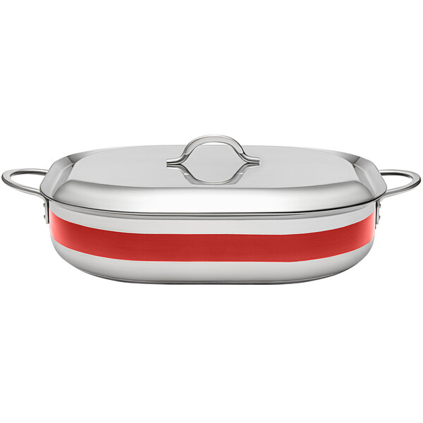 Bon Chef Country French X 7 Qt. Red Stainless Steel French Oven 71004
