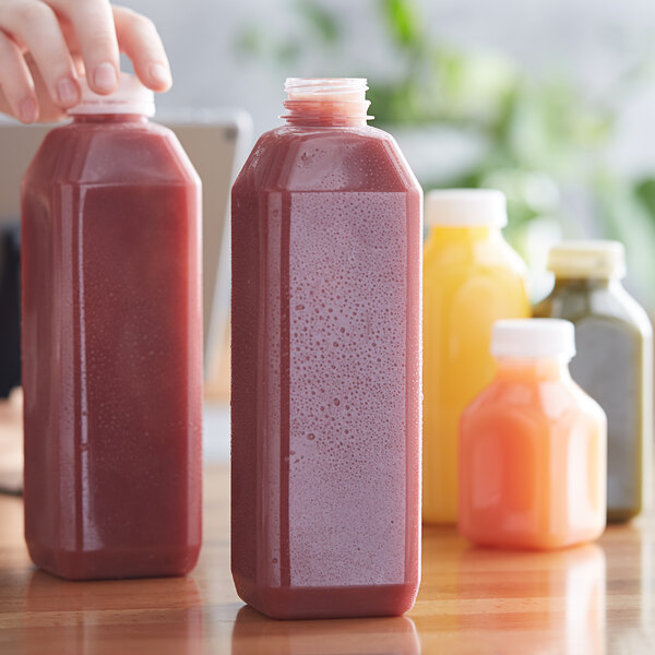 32 oz Juice Bottles with Caps for Juicing (6 pack