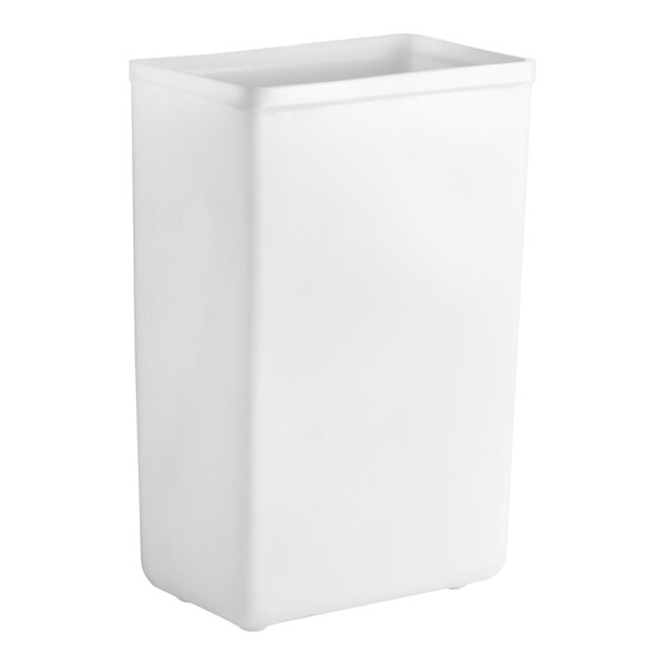 A white 10-gallon ingredient bin.