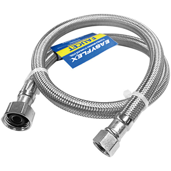 EF-FC-38C12F-36 36" Stainless Steel Braided Faucet Connector with 3/8" Compression x 1/2" FIP
