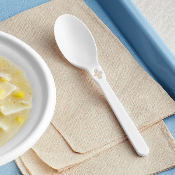 WeGo White Polypropylene Spoon Dispenser Refill 1000/Case