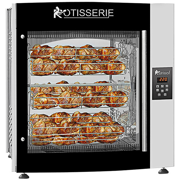 RotisolFrance RotiRoaster FBP8520 Electric Rotisserie with 8 Baskets