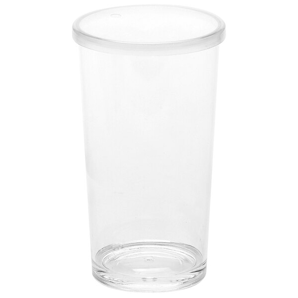 American Metalcraft 20 oz. Reusable Clear Plastic Tumbler with Lid PTL20