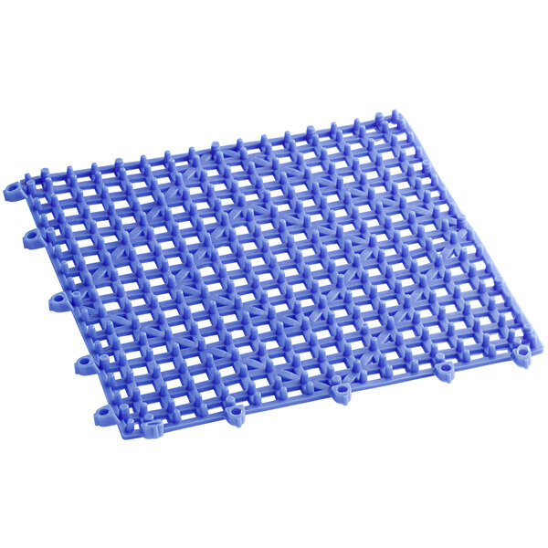 Choice 12" x 12" Blue Interlocking Bar Mat
