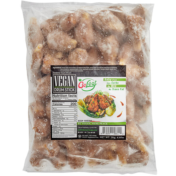 Be Leaf PlantBased Vegan Chicken Wing Drumstick 6.6 lb.