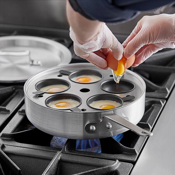 Egg Frying Pan Aluminum 4 Cups Egg Frying Pan Nonstick Mini Egg