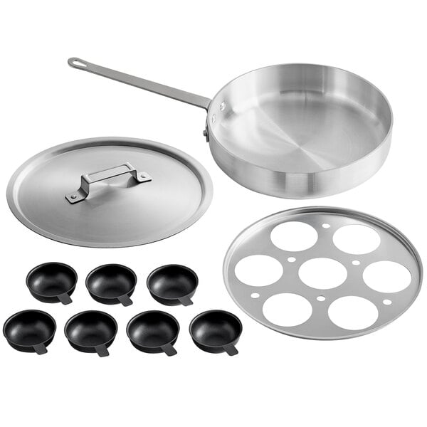 Choice 7-Cup Egg Poacher Set - Includes 7 Non-Stick Cups, Inset, Cover, and  Saute Pan
