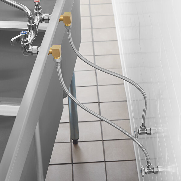 Regency Wall Mount Faucet with 14" Swing Spout, 8" Centers, and Install Kit