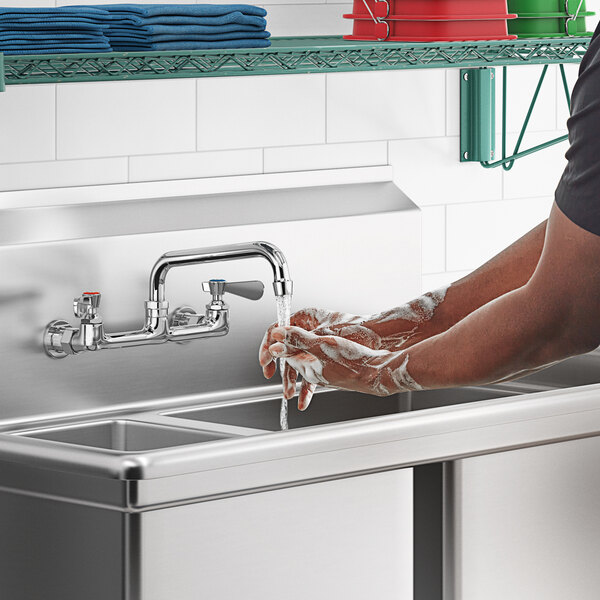 Regency Wall Mount Faucet with 8" Swing Spout, 8" Centers, and Install Kit