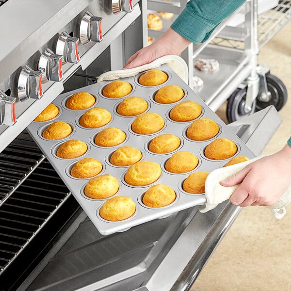 Wear-Ever 5327 24-Cup Aluminum Cupcake Muffin Baking Pan - Lot of