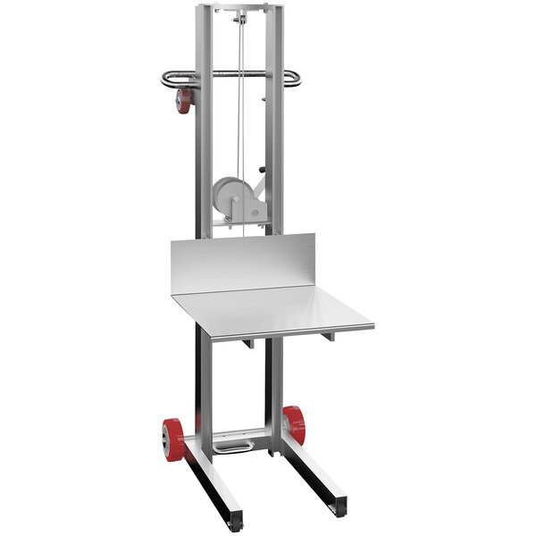 Vestil 400 lb. Aluminum Lift Winch with 20" x 20" Platform and 58" Lift