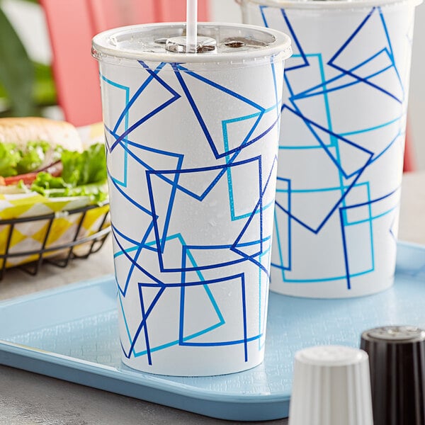 Choice 16 oz. White Poly Paper Cold Cup - 50/Pack