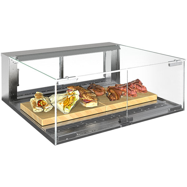 Structural Concepts NE4813HSV Reveal 48" Heated Slide-In Countertop Self-Service Display Case